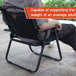 Chaise pliante de voyage légère pour l'extérieur, en tissu respirant, pour la plage, le jardin et la pêche, idéale pour le camping - Product Image 5