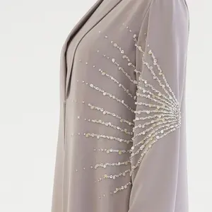 Vestido bordado personalizado 2022 dubai, roupas islâmicas de design moderno e tradicional feminino abaya