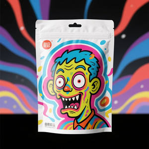 Personalizado al por mayor 3,5G 7g 14g 28G personalizado impreso plástico de pie bolsa impermeable 3,5g comida poliéster película bolsa con <span class=keywords><strong>mi</strong></span> logotipo - Product Image 5