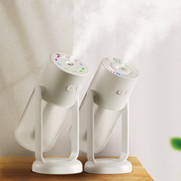 IMYCOO Lampu Warna-warni Portabel Laris Manis, Humidifier Mobil Ultrasonik LED, Logo Kustom, Humidifier Mini USB Pribadi untuk Kamar Tidur