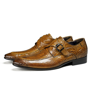 S0068X Nouvelles Chaussures Oxford Homme en Cuir Véritable de Vachette, Style Gentleman, Bout Fermé, Motif Camouflage, Légères et Tendance pour l'Automne, à Enfiler - Product Image 3