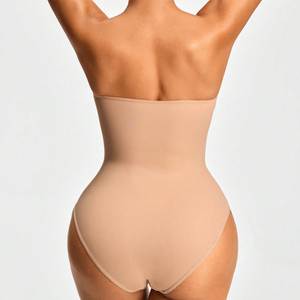 Ladymate ODM/OEM <strong>Body</strong> De Control De Barriga Mujer Women <strong>Strapless</strong> Bodysuit One Piece <strong>Body</strong> Shaper Thong Tummy Control Shapewear - Product Image 6