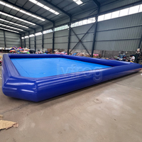 Piscine gonflable portable hermétique carrée en PVC pour bateaux à pagaie et balles aquatiques, piscine commerciale pour enfants