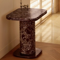 Tables d'appoint de luxe pour le salon, meubles de maison, table d'appoint ronde moderne de luxe, petite table d'appoint nordique en marbre