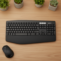 Combo de Teclado y Ratón Inalámbrico Logitech MK850 de Tamaño Completo, Multidispositivo, DuoLink Flow, Batería de 36 Meses, para Oficina y Hogar