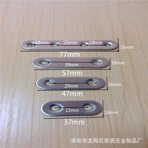 Support droit en acier inoxydable Denite, épaisseur 2 mm, connecteur de meubles, accessoire de quincaillerie - Product Image 3