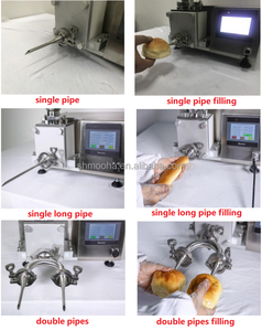 Machine automatique de décoration et de distribution de crème pour gâteaux, pâtisseries, cupcakes, pains, rouleaux d'œufs, beignets, et injection de crème, chocolat, confiture - Product Image 3