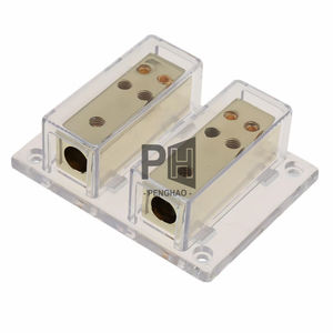 Bloc de distribution d'énergie pour voiture Répartiteur de câble de terre d'alimentation 8 voies plaqué or 4 8 AWG Hub de câble de terre pour voiture personnalisé - Product Image 6