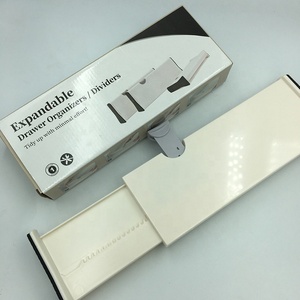 Organiseur de tiroirs réglables pour la <span class=keywords><strong>cuisine</strong></span>, séparateurs en plastique pour la chambre à coucher, la salle de bain, le placard, le bureau de bébé - Product Image 6