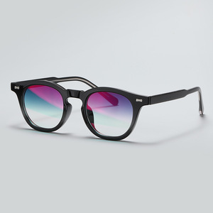 Gafas <span class=keywords><strong>de</strong></span> <span class=keywords><strong>Sol</strong></span> <span class=keywords><strong>de</strong></span> Moda, Redondas, Montura Completa, <span class=keywords><strong>de</strong></span> Lujo, Marca Privada, Ligeras, con Protección UV400, Cómodas, Unisex, 2026 - Product Image 5