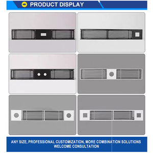एकीकृत एलईडी छत लाइट बेल्ट एयर कंडीशनिंग एयर आउटलेट ग्रिल पैनल एम्बेडेड उपकरण आधुनिक रजिस्टर ग्रिल - Product Image 4