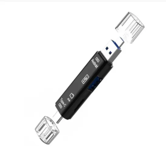5 in 1 Multi function 2.0 Type C Micro Usb/Tf/SD Memory Card Reader OTG Card Reader Adapter Mobile Phone Accessories