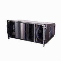 Système de sonorisation Line Array W123 CVR à trois voies passif haute performance avec boîtier en bois, puissance de crête de 2400 W, garantie d'un an
