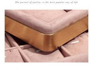 New Designed Ring Display Trays Metal Velvet Jewelry Trays Ring Slot for <b>Earring</b> and Bracelet Pendant - Product Image 6