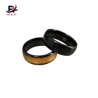 Anneau de balise RFID intelligent ISO 15693 personnalisé avec logo rond, lecture et écriture, avec NFC