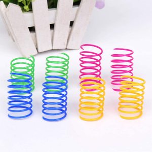 ของเล่นสุดสร้างสรรค์สำหรับแมว,ของเล่นแมวสปริงสีสันสดใสทนทานของเล่นแมวแบบโต้ตอบเพื่อฆ่าเวลาและรักษาความพอดี - Product Image 5