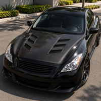 Capot avant en fibre de carbone style KZ pour Infiniti G37 berline 4 portes 2008-2013, kit de carrosserie de remplacement, panneau de carrosserie extérieur