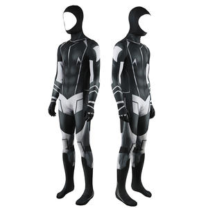 Estilo caliente <span class=keywords><strong>Halloween</strong></span> superhéroe Zentai Cosplay disfraz para adultos hombres mono estático traje con patrón de personaje de TV - Product Image 2