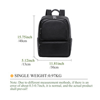 Sac à dos en cuir véritable pour étudiants, avec logo personnalisé, Oxford College, sac à dos intelligent pour ordinateur portable, avec port USB, pour hommes