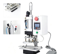 Machine de marquage à chaud pneumatique pour cuir, papier, plastique, bois, PVC, cartes