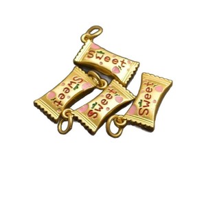 Dijes de Esmalte con Diseño de Dulces |   Colgantes de Acero Inoxidable con Baño de Oro PVD de 18K con Forma de Dulces, Donuts, Helados y Cupcakes para la Creación de Joyería - Product Image 2