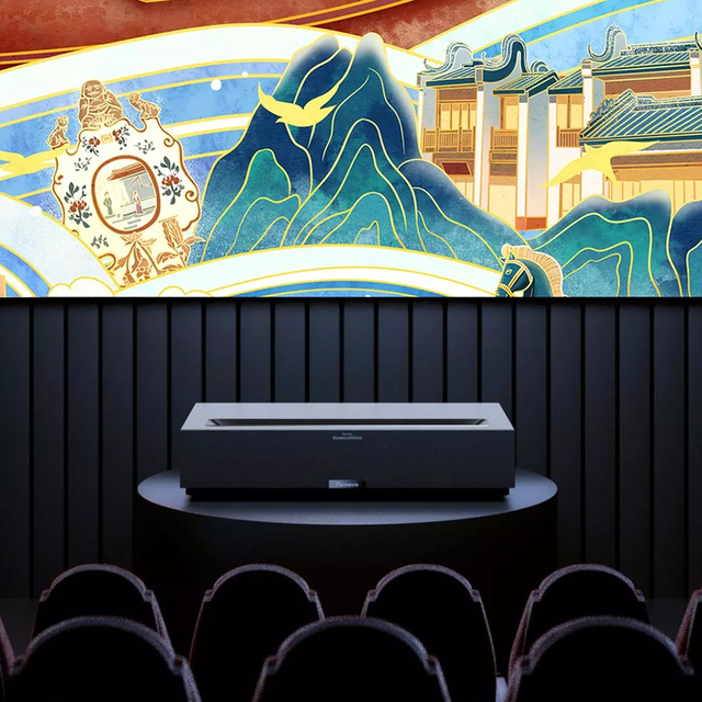Formovie T1 Triple Full Color Laser Short Throw Projector Smart Home Cinema 2800ANSI Lumens High Brightness UST 4K Projector