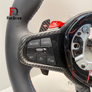 Volante in Pelle Riscaldato Personalizzato per BMW <span class=keywords><strong>Serie</strong></span> F e G, Compatibile con G42 G20 G28 G22 G30 G31 G38 G32 G11 G12 G15 G14 G16 G01 G02 - Product Image 3