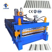 Máquina Formadora de Paneles para Techos IBR de Sudáfrica, Máquina para Fabricar Tejas Metálicas Laminadas con Película Corrugada de Zinc