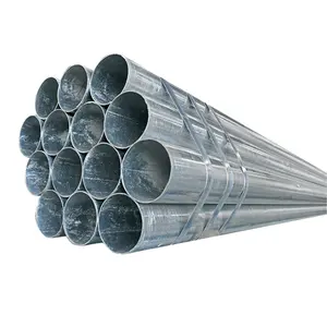 ASTM A795 A53 grade b sch10 sch40 a soudé le tuyau galvanisé/tuyau de tube en acier galvanisé pour des serres chaudes