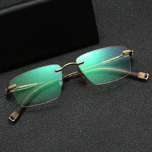 To Block Light Computer Glasses Mobile Phone Blue light Blocking Rimless Eyeglasses Unisex Frame Style