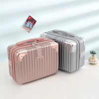 Mode rétro couleur bonbon 14 ''étui de maquillage étui de transport Portable boîte-cadeau bande élastique adapté aux étuis à chariot
