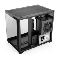 White Panoramic Micro ATX PC Case Dual Glass Side Support 400mm GPU 360mm Radiator 9 Fans High Airflow Gaming Chassis OEM