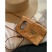 Sac de rangement mobile mini vintage chic, bandoulière simple, unisexe, multi-usages, portable