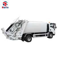 Camion à ordures compacteur de marque japonaise ISUZU, 9 mètres cubes, camions à déchets pour usage municipal
