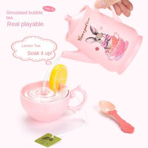 Mini tazze <span class=keywords><strong>da</strong></span> tè in plastica per bambini con Design a base di coniglio per <span class=keywords><strong>giochi</strong></span> di ruolo pomeridiani per ragazze, Set <span class=keywords><strong>da</strong></span> tè completo <span class=keywords><strong>da</strong></span> 2 a 14 anni - Product Image 4