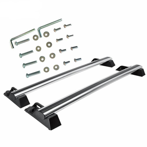 JOESHIER 2 barras transversales de aluminio plateadas para techo, portaequipajes para Hummer H2 2002-2009, fabricadas en China - Product Image 4