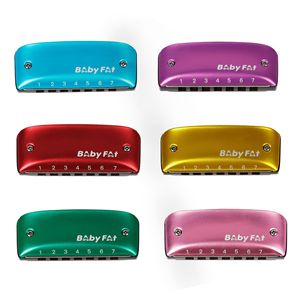 <span class=keywords><strong>Harmonica</strong></span> diatonique à 7 trous réglable BSby Fat Blues BF-7 en Do majeur, finition dorée, pour adultes, pratique en classe, étudiants - Product Image 3