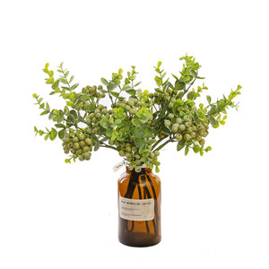 Planta Artificial CallaFloral de Fruta de la Fortuna, Decoración de Hierba Verde con Bayas para Bodas y Hogar, Estilo Ins, Decoración Artesanal - Product Image 5