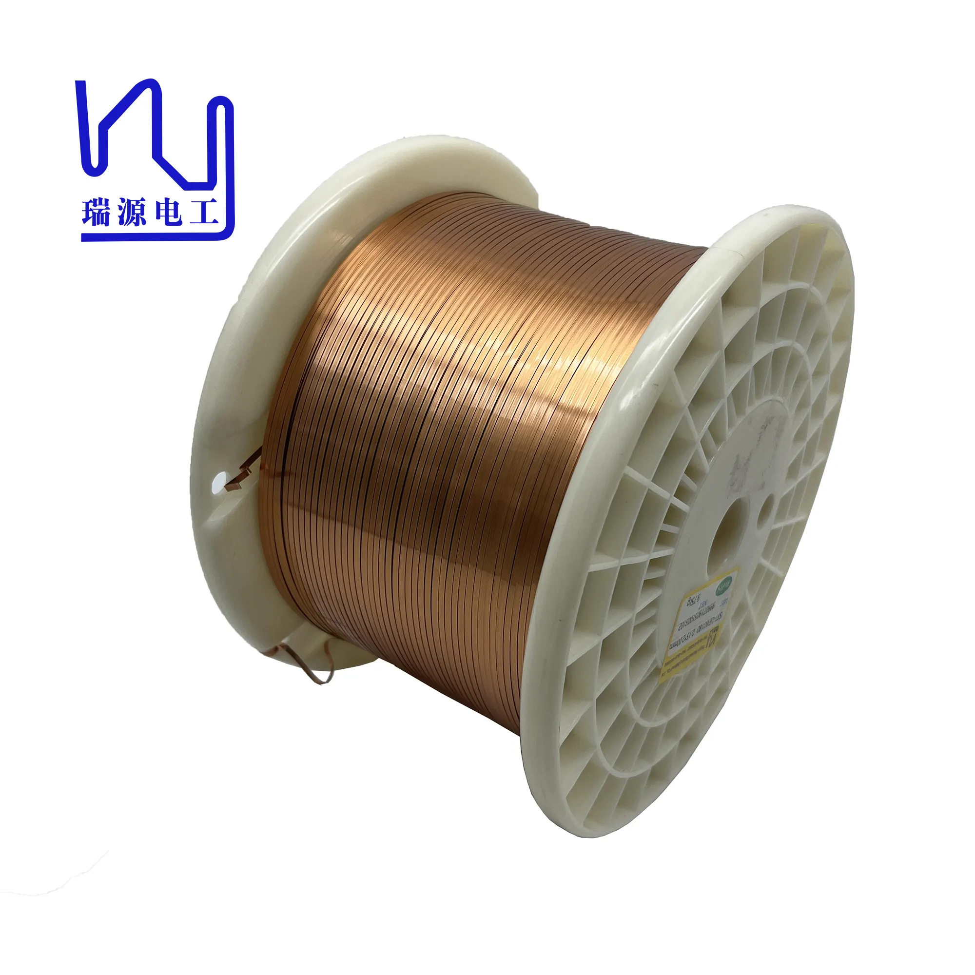AIW220 0.5mm * 2.0mm fil magnétique émaillé fil de cuivre plat pour bobinage moteur