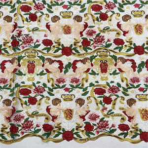 Nouveau tissu brodé soluble dans <span class=keywords><strong>l</strong></span>'eau, ajouré, multicolore, pour robes <span class=keywords><strong>de</strong></span> femmes, cheongsams et robes é<span class=keywords><strong>l</strong></span>égantes - Product Image 2