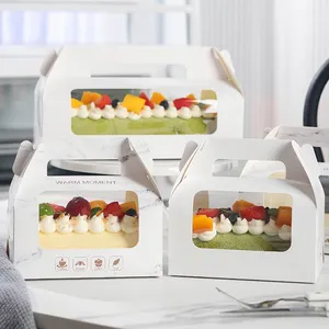 Boîte en papier avec logo personnalisé vente chaude de desserts boîtes personnalisées en papier de carton d'impression recyclable