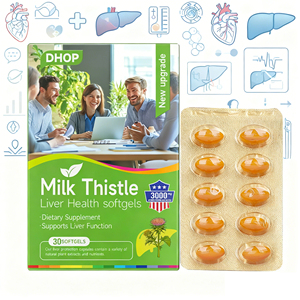 Stokta özelleştirilmiş detoks onarım Softgels destek yetişkin yağlı karaciğer sağlığı için bitkisel takviyesi karaciğer temizlemek yenilemek kapsüller - Product Image 1