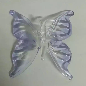 Lustre moderne en verre soufflé fait main, design papillon, décoration artistique, luminaire suspendu contemporain pour plafond, à intensité variable, <span class=keywords><strong>50</strong></span> faisceaux, 4100K - Product Image 4