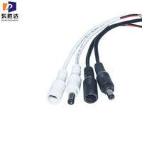 Connecteur étanche M12 DC, faisceau de câbles électriques, câble d'alimentation circulaire, prise mâle-femelle, connecteur 2 broches