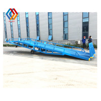 Rampe de quai mobile portable pour camions de 6t, 8t, 10t, 12t, 15t, rampe de quai hydraulique pour conteneurs, rampe de quai pour chariots élévateurs