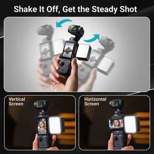 Mini lumière d'appoint Medalight pour Osmo Pocket 3 et pour température de couleur 2800-6500K, batterie intégrée, lumière LED pour vlog - Product Image 3