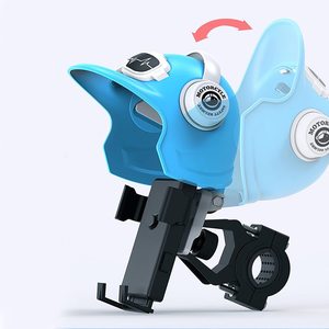 Soporte para Teléfono de Motocicleta, Portátil, de Plástico ABS Resistente, Antivibraciones, con Fijación al Manillar, Rotación de 360 Grados, Suministro de Fábrica - Product Image 4