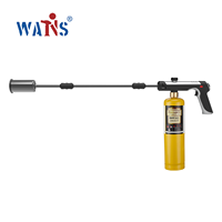 Pistolet lance-flammes pour foyer, couleur de coque personnalisable, canon détachable, flammes à haute température, pour brûler des effets de flamme spécifiques au foyer