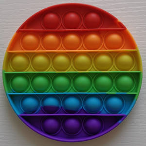 Jouet anti-stress arc-en-ciel |   Planche sensorielle <span class=keywords><strong>Pop</strong></span>-<span class=keywords><strong>it</strong></span> Fidget |   Jouet anti-stress amusant et relaxant pour enfants et adultes - Product Image 2