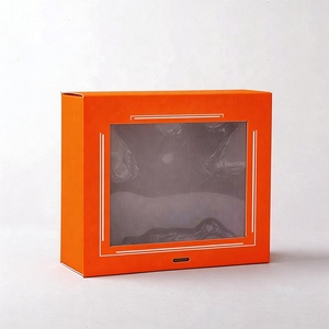 Cajas de Regalo Rígidas de Cartón Plegables con Diseño Nuevo, Logotipo Personalizado, Papel Artesanal y Ventana de PVC - Product Image 2